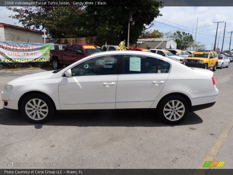 Candy White / Black 2008 Volkswagen Passat Turbo Sedan