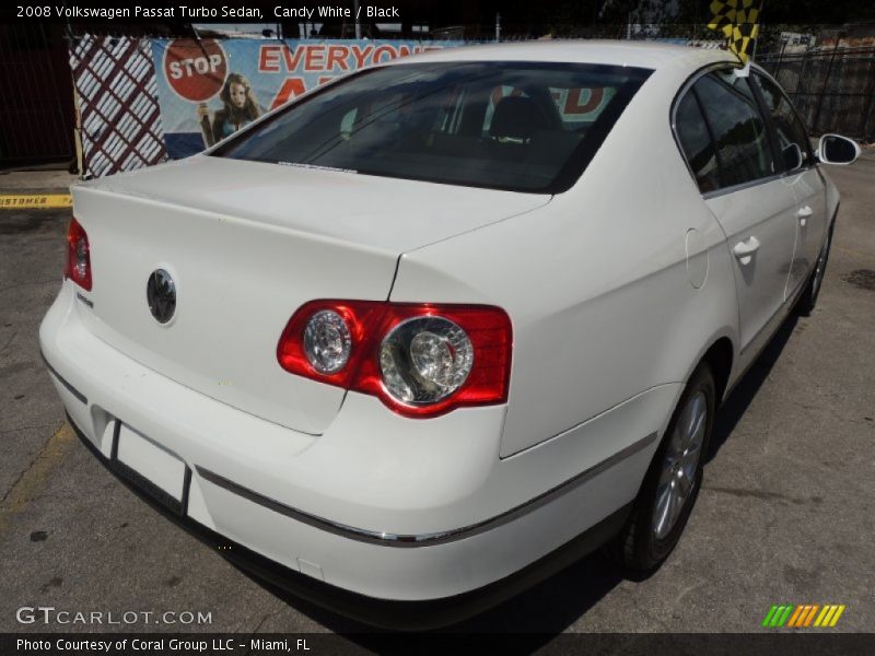 Candy White / Black 2008 Volkswagen Passat Turbo Sedan