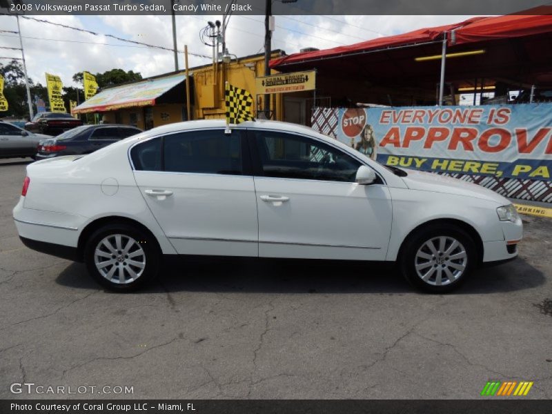 Candy White / Black 2008 Volkswagen Passat Turbo Sedan