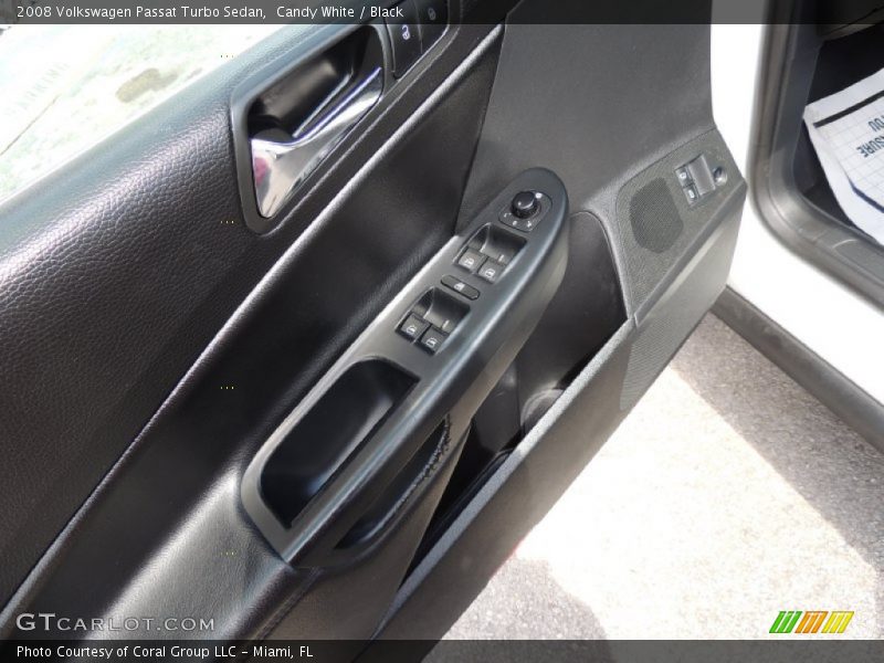 Candy White / Black 2008 Volkswagen Passat Turbo Sedan