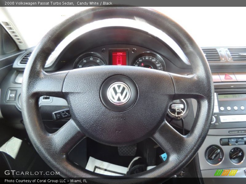 Candy White / Black 2008 Volkswagen Passat Turbo Sedan