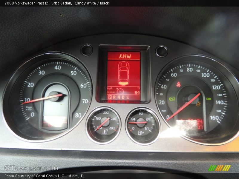 Candy White / Black 2008 Volkswagen Passat Turbo Sedan