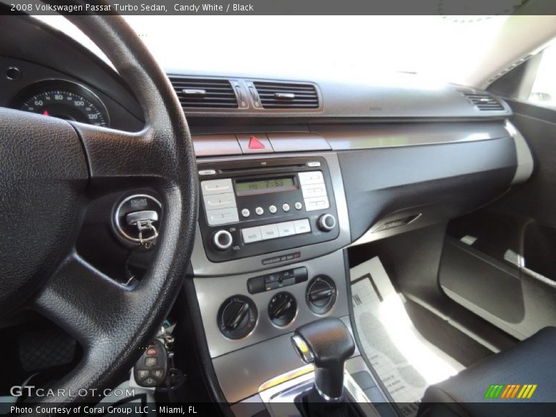 Candy White / Black 2008 Volkswagen Passat Turbo Sedan