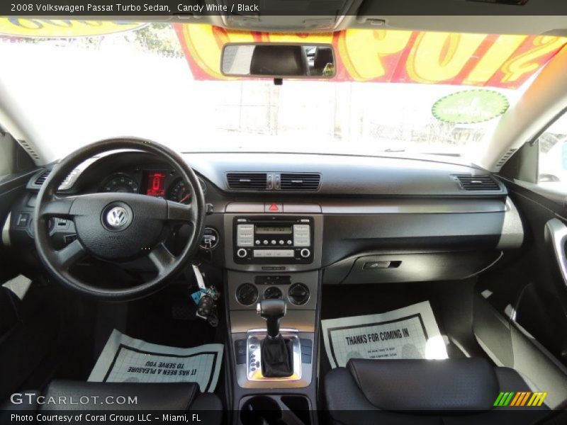 Candy White / Black 2008 Volkswagen Passat Turbo Sedan