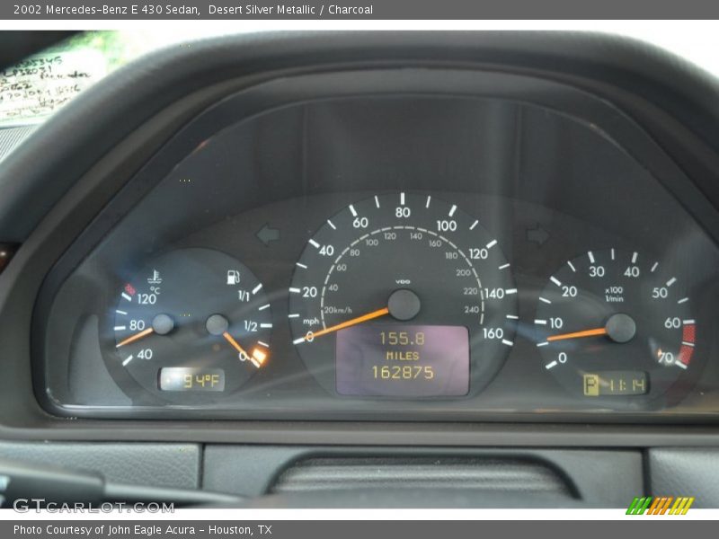  2002 E 430 Sedan 430 Sedan Gauges