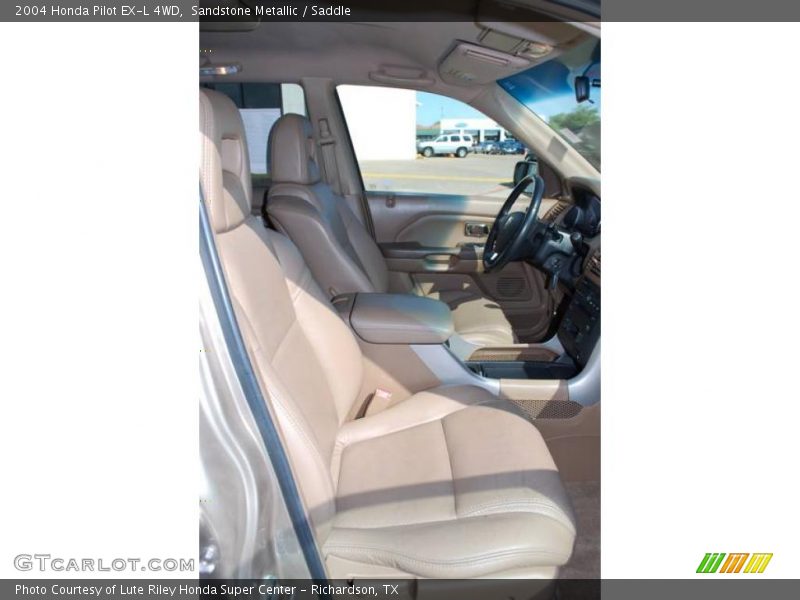 Sandstone Metallic / Saddle 2004 Honda Pilot EX-L 4WD