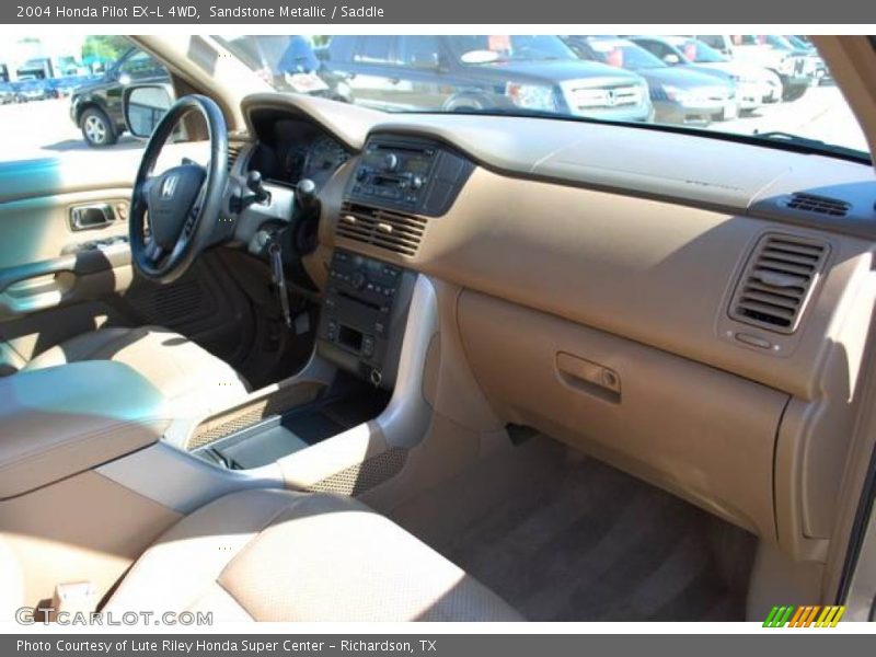 Sandstone Metallic / Saddle 2004 Honda Pilot EX-L 4WD