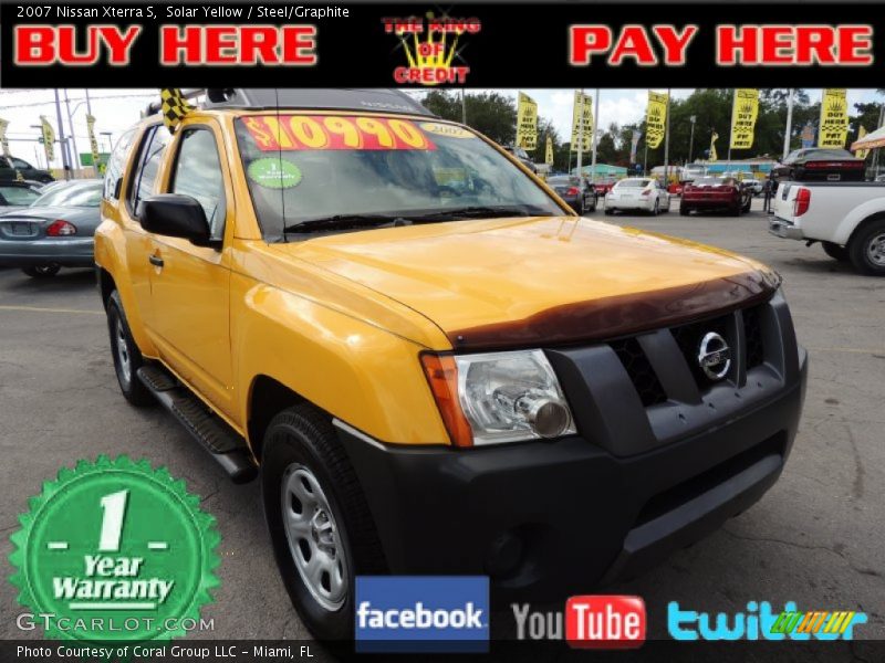 Solar Yellow / Steel/Graphite 2007 Nissan Xterra S