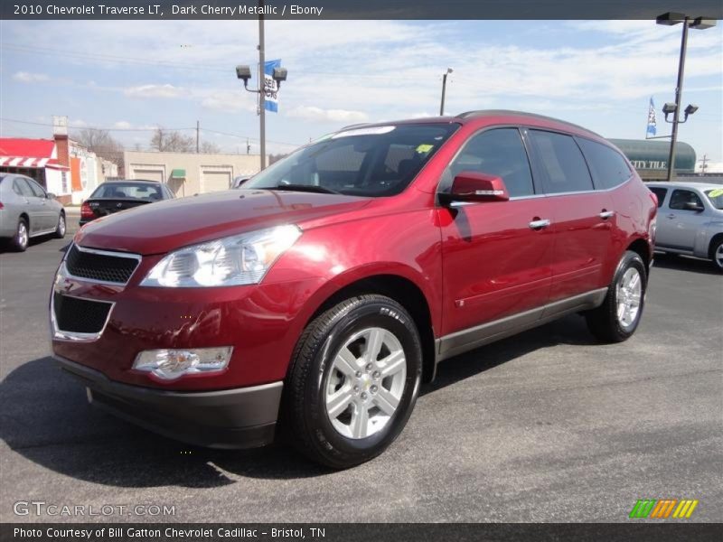 Dark Cherry Metallic / Ebony 2010 Chevrolet Traverse LT