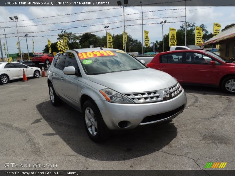 Brilliant Silver Metallic / Charcoal 2006 Nissan Murano S AWD