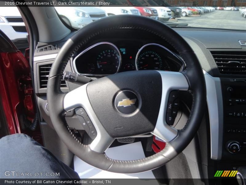 Dark Cherry Metallic / Ebony 2010 Chevrolet Traverse LT
