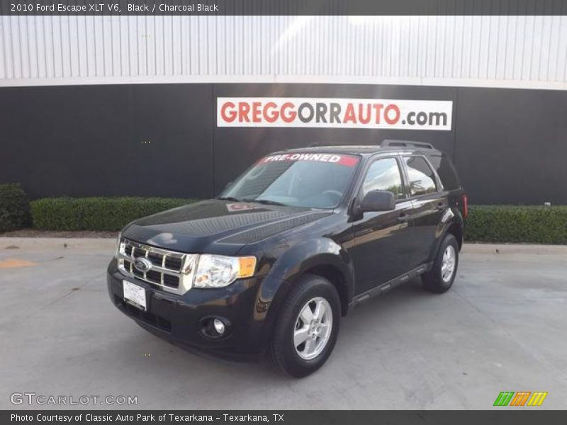 Black / Charcoal Black 2010 Ford Escape XLT V6
