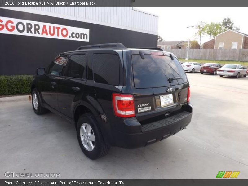 Black / Charcoal Black 2010 Ford Escape XLT V6