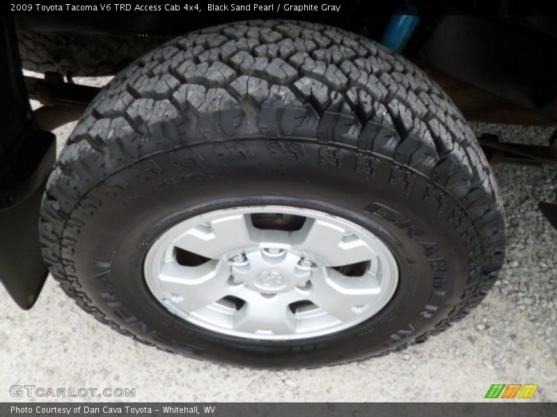 Black Sand Pearl / Graphite Gray 2009 Toyota Tacoma V6 TRD Access Cab 4x4