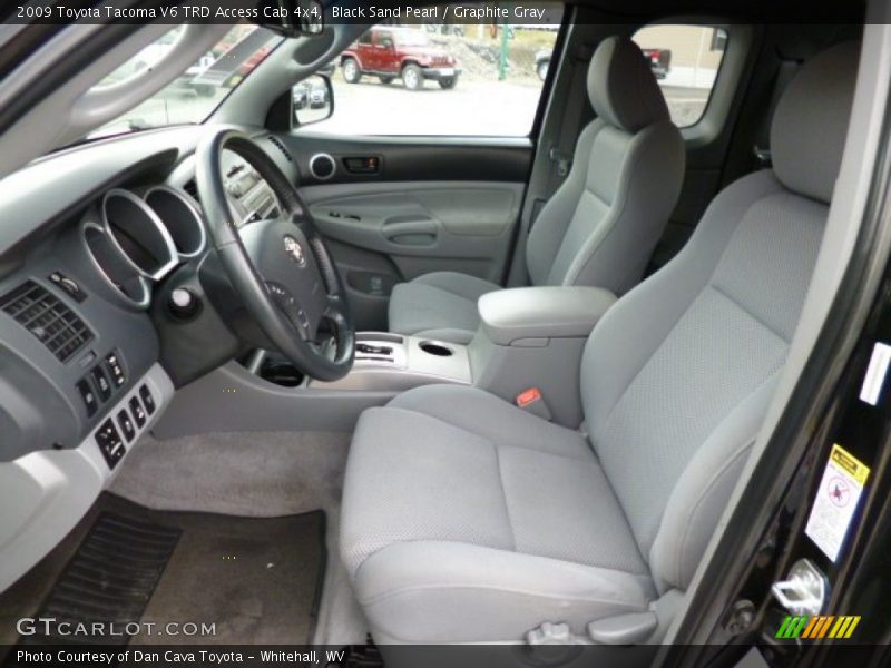 Black Sand Pearl / Graphite Gray 2009 Toyota Tacoma V6 TRD Access Cab 4x4