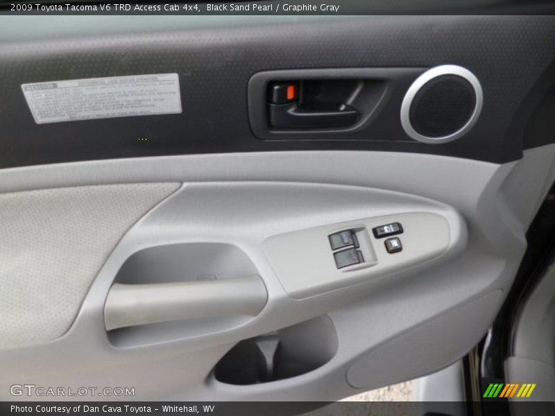 Black Sand Pearl / Graphite Gray 2009 Toyota Tacoma V6 TRD Access Cab 4x4