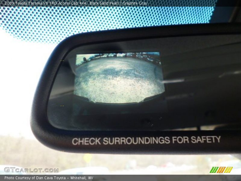 Black Sand Pearl / Graphite Gray 2009 Toyota Tacoma V6 TRD Access Cab 4x4