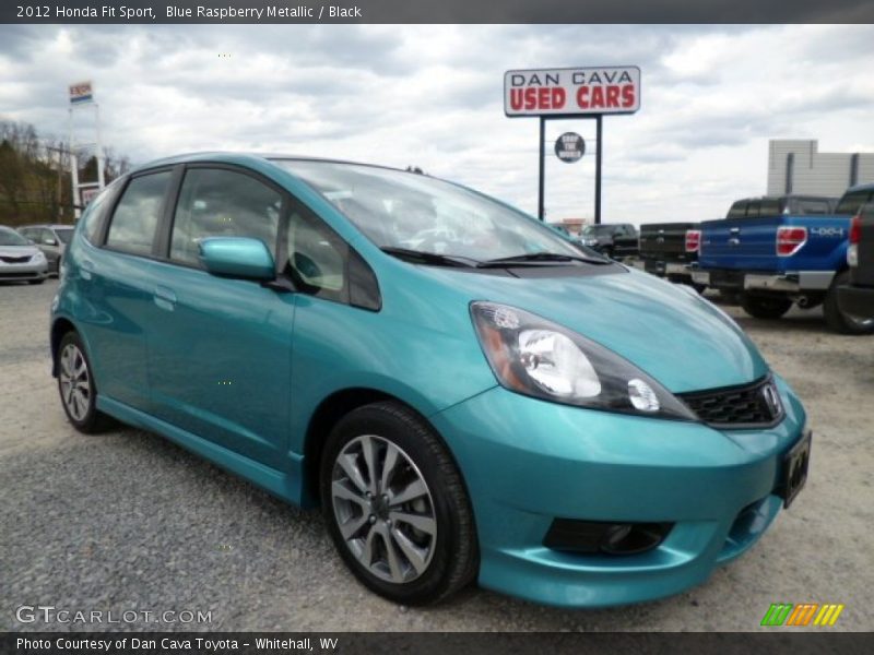 Blue Raspberry Metallic / Black 2012 Honda Fit Sport