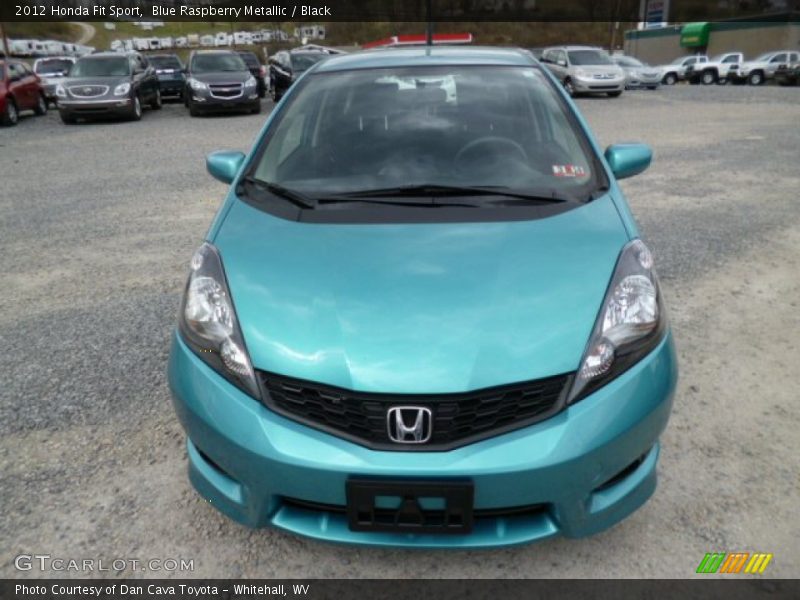 Blue Raspberry Metallic / Black 2012 Honda Fit Sport