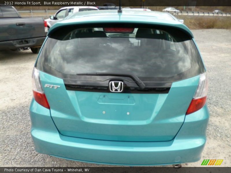 Blue Raspberry Metallic / Black 2012 Honda Fit Sport