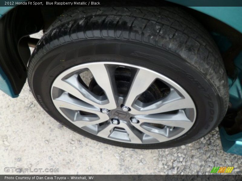 Blue Raspberry Metallic / Black 2012 Honda Fit Sport