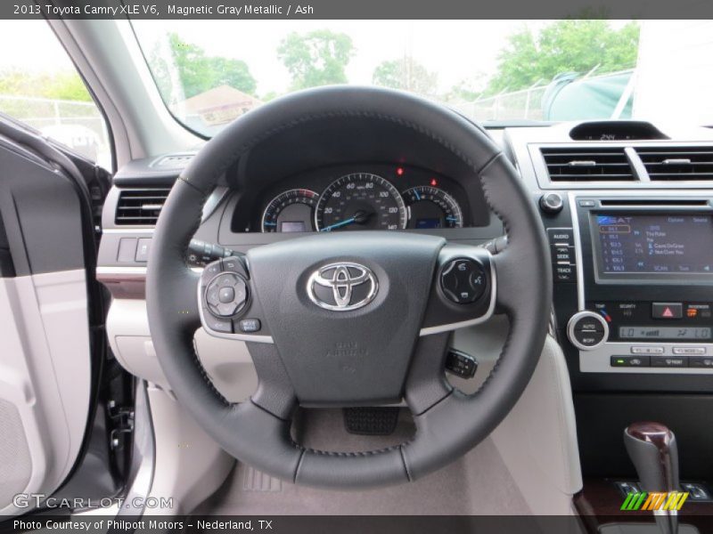 Magnetic Gray Metallic / Ash 2013 Toyota Camry XLE V6