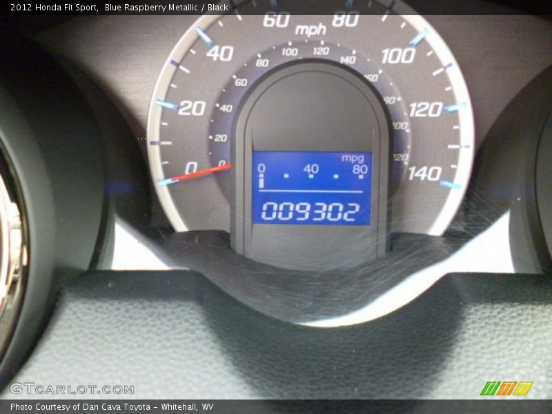 Blue Raspberry Metallic / Black 2012 Honda Fit Sport