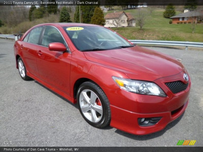 Barcelona Red Metallic / Dark Charcoal 2011 Toyota Camry SE