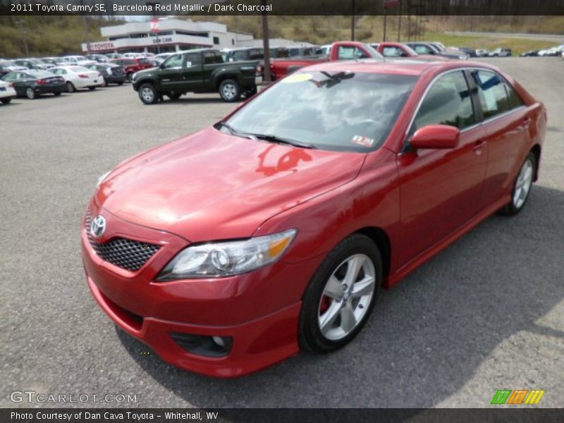 Barcelona Red Metallic / Dark Charcoal 2011 Toyota Camry SE