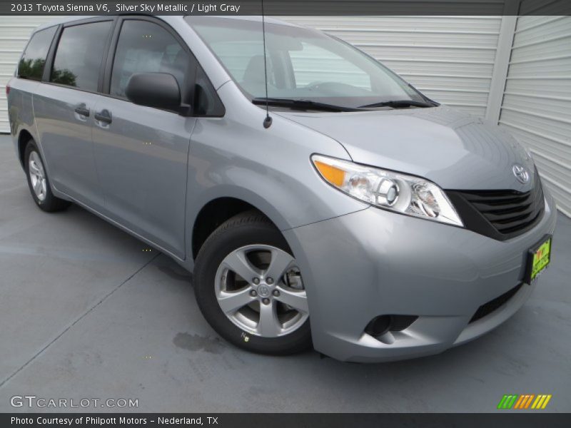 Silver Sky Metallic / Light Gray 2013 Toyota Sienna V6