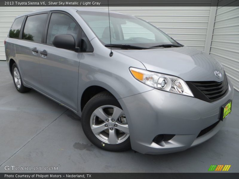 Silver Sky Metallic / Light Gray 2013 Toyota Sienna V6