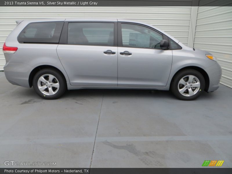 Silver Sky Metallic / Light Gray 2013 Toyota Sienna V6