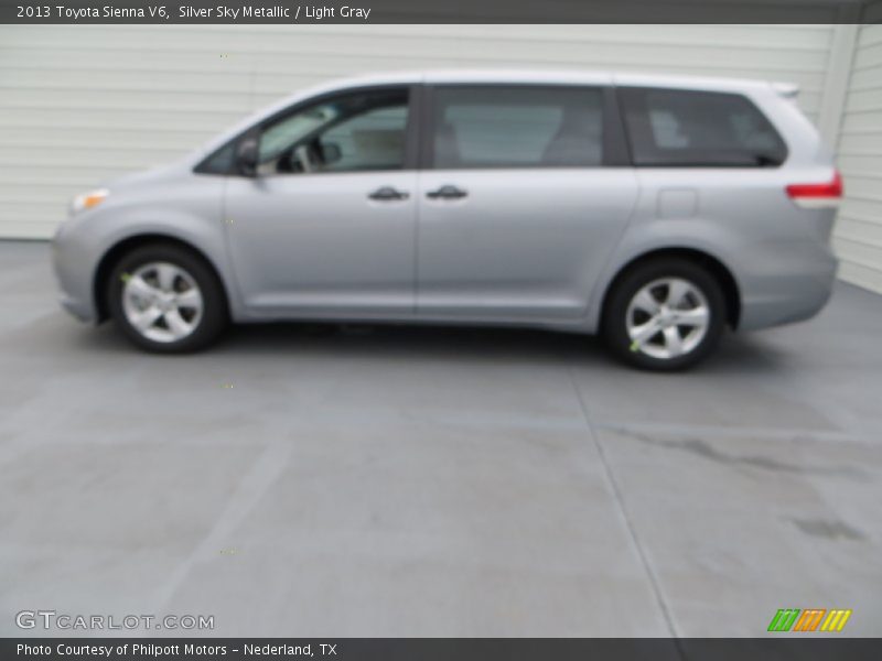 Silver Sky Metallic / Light Gray 2013 Toyota Sienna V6