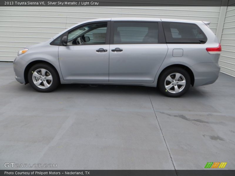 Silver Sky Metallic / Light Gray 2013 Toyota Sienna V6