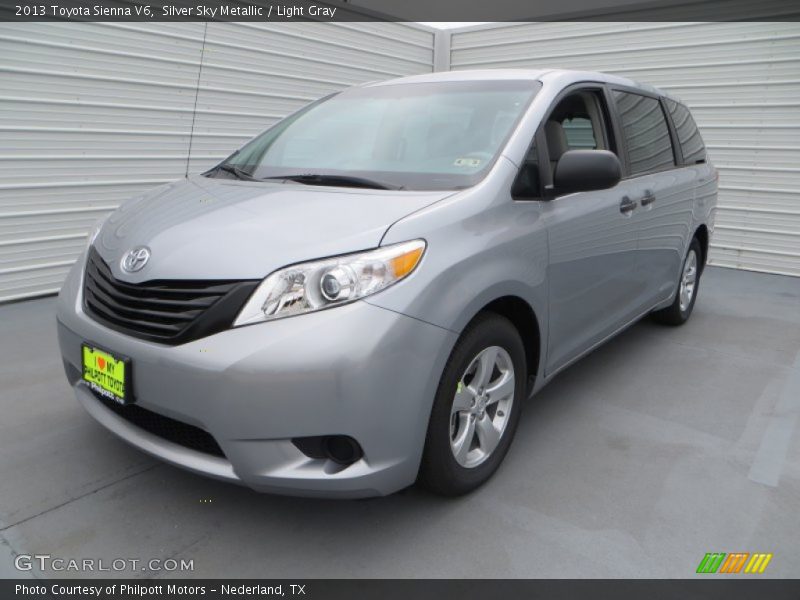 Silver Sky Metallic / Light Gray 2013 Toyota Sienna V6