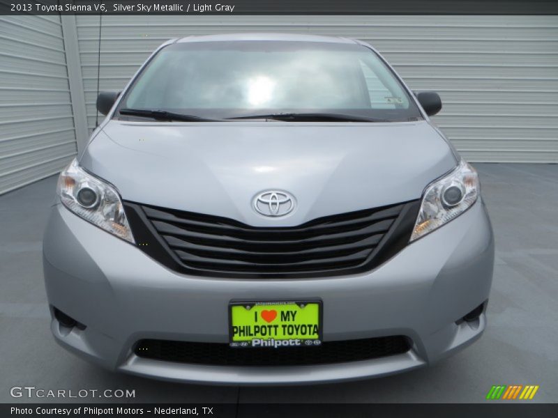 Silver Sky Metallic / Light Gray 2013 Toyota Sienna V6