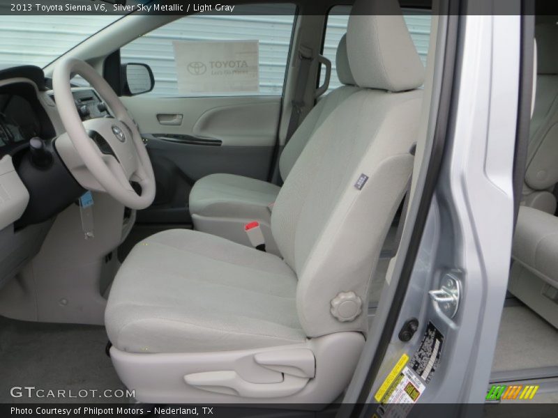 Silver Sky Metallic / Light Gray 2013 Toyota Sienna V6