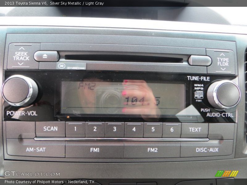 Silver Sky Metallic / Light Gray 2013 Toyota Sienna V6
