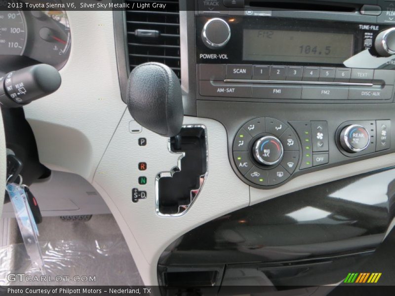 Silver Sky Metallic / Light Gray 2013 Toyota Sienna V6