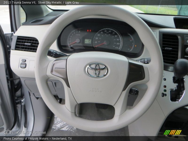 Silver Sky Metallic / Light Gray 2013 Toyota Sienna V6