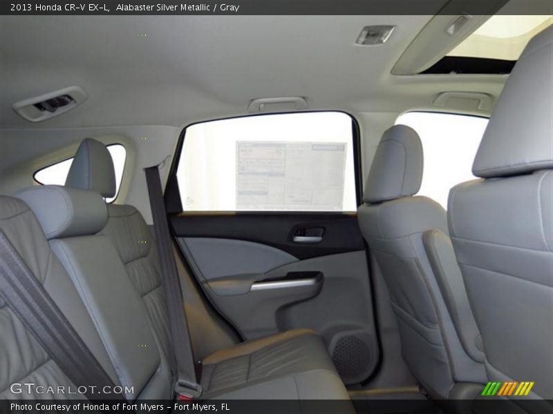 Alabaster Silver Metallic / Gray 2013 Honda CR-V EX-L