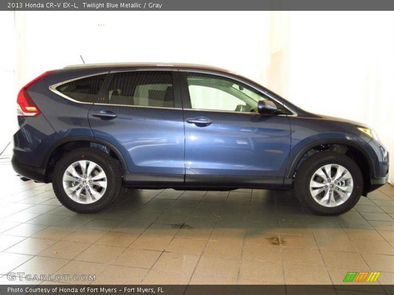 Twilight Blue Metallic / Gray 2013 Honda CR-V EX-L
