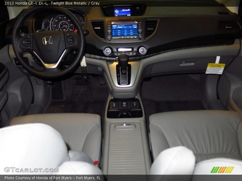 Twilight Blue Metallic / Gray 2013 Honda CR-V EX-L