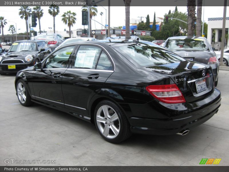 Black / Black 2011 Mercedes-Benz C 300 Sport