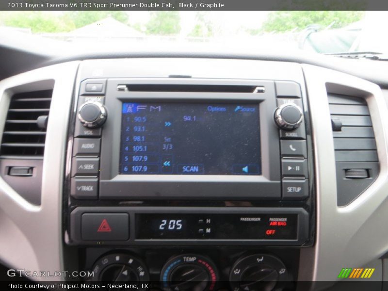 Controls of 2013 Tacoma V6 TRD Sport Prerunner Double Cab