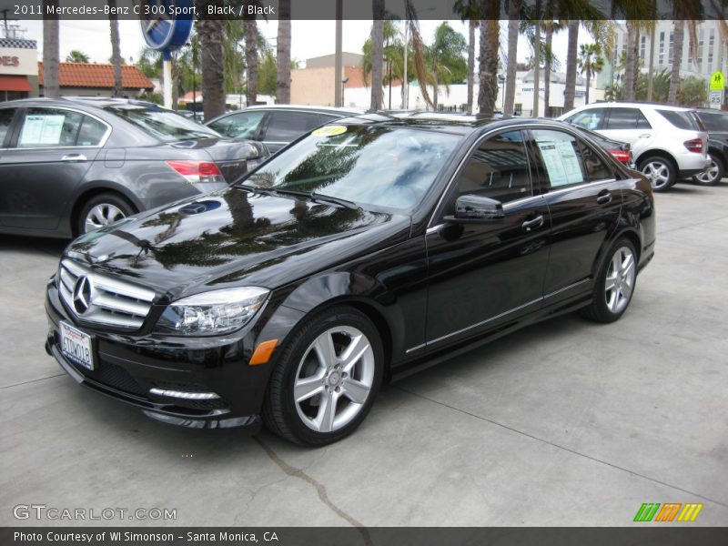 Black / Black 2011 Mercedes-Benz C 300 Sport
