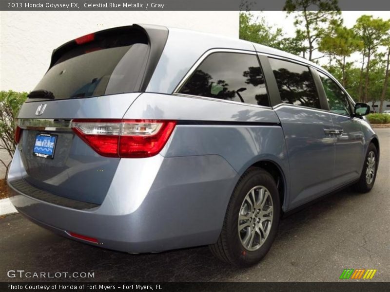 Celestial Blue Metallic / Gray 2013 Honda Odyssey EX