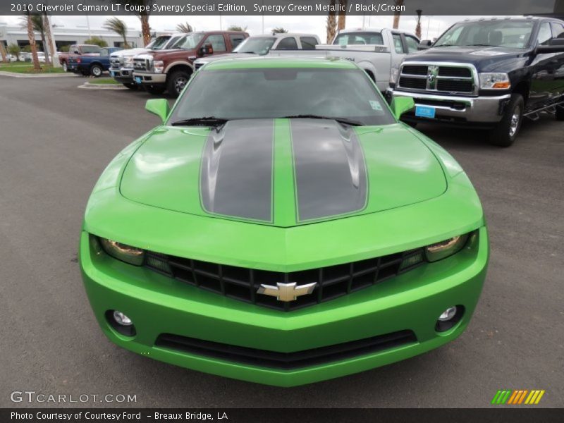 Synergy Green Metallic / Black/Green 2010 Chevrolet Camaro LT Coupe Synergy Special Edition