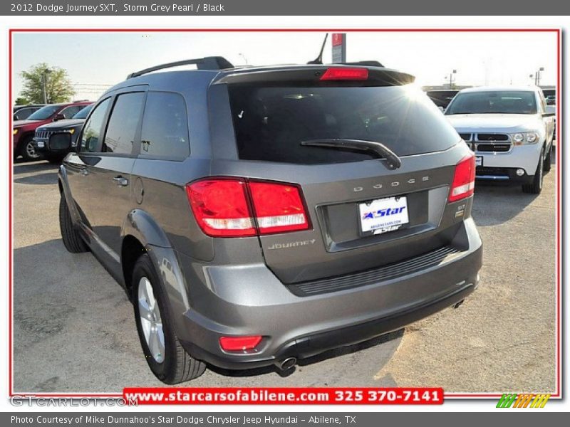 Storm Grey Pearl / Black 2012 Dodge Journey SXT