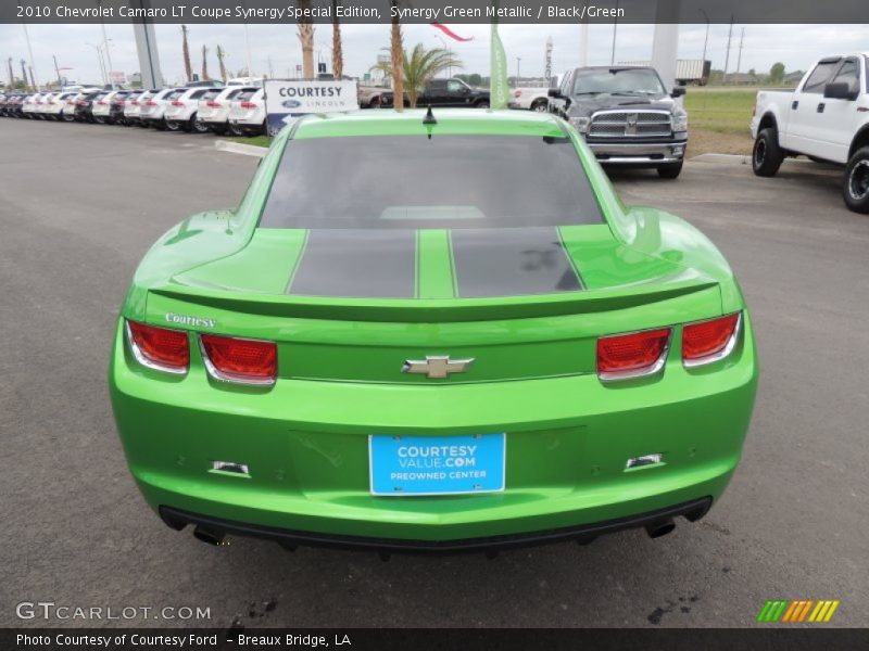 Synergy Green Metallic / Black/Green 2010 Chevrolet Camaro LT Coupe Synergy Special Edition
